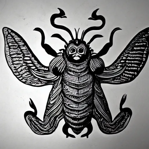 Image similar to Mothra coat of arms