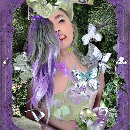 Image similar to crystethereal lavender atrium manipulation layeredinfusion lilac silver silver fuji pastel lilac sparkle fuji surreal creations serene lilac sparkle grey lilac weeping abstract collage