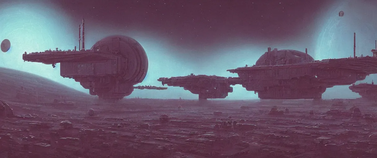 Image similar to illustration, a single scouting spaceship, deep space exploration, the expanse tv series, industrial design, spatial phenomena in the background, atmospheric, cinematic lighting, 4k, greebles, widescreen, wide angle, beksinski, sharp and blocky shapes, simon stalenhag