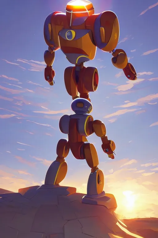 Image similar to metabots medabots medarotto medarot robot minimalist comics, behance hd by jesper ejsing, by rhads, makoto shinkai and lois van baarle, ilya kuvshinov, rossdraws global illumination ray tracing hdr radiating a glowing aura