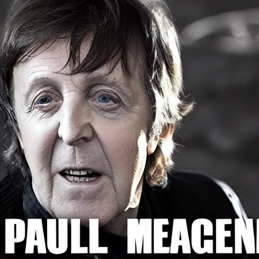 Image similar to paul mccartney as negan