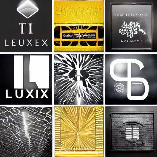 Image similar to the logo “LUX” imaginatively designed