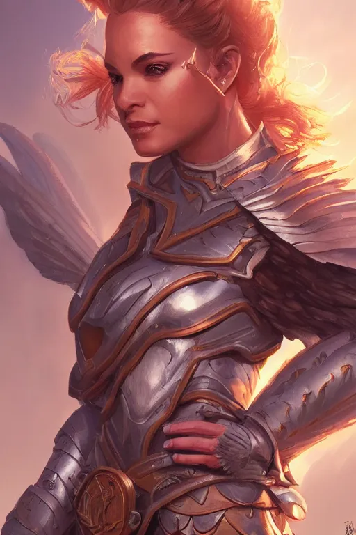 Image similar to amazon valkyrie athena, d & d, fantasy, portrait, highly detailed, headshot, digital painting, trending on artstation, concept art, sharp focus, illustration, art by artgerm and greg rutkowski and magali villeneuve