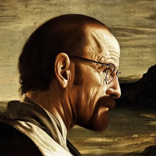 Image similar to walter white, renaissance painting, highly detailed