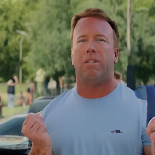 Image similar to Screen capture of Alex Jones in Blue Mountain State