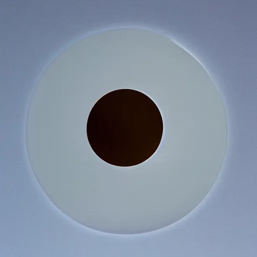 Image similar to large translucent but visible disk-shaped