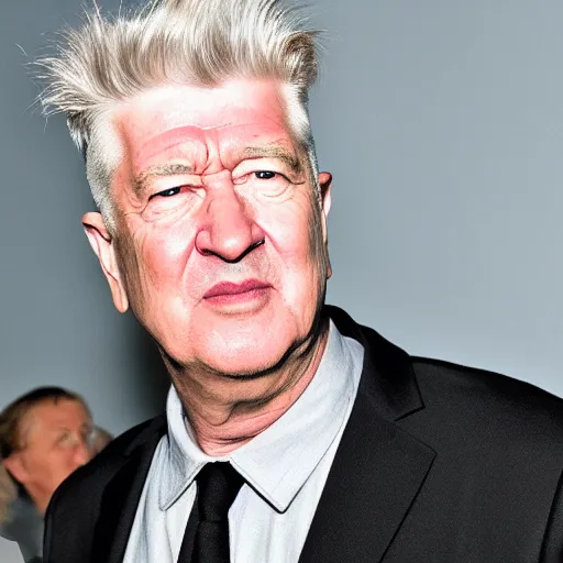 Prompt: David Lynch playing jokari