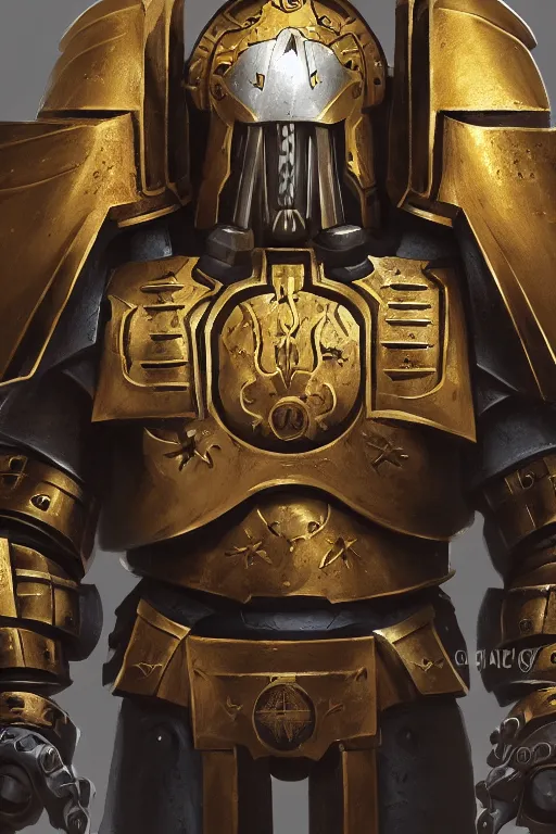 Image similar to armor portrait heros warhammer 4 0 k horus heresy fanart - the primarchs emperor by johannes helgeson animated with vfx concept artist & illustrator global illumination ray tracing hdr fanart arstation zbrush central hardmesh 8 k octane renderer comics stylized