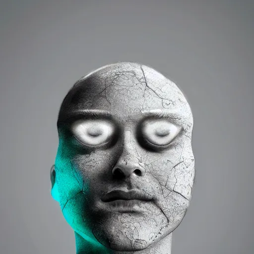 Image similar to a sculpture made of water in the shape of a human head, on the ocean water, water manipulation photoshop, behance, cinematic, in the style of johnson tsang, long shot, hyper detailed, hyper realistic, ray tracing, 8 k resolution, sharp focus, realistic water, award winning