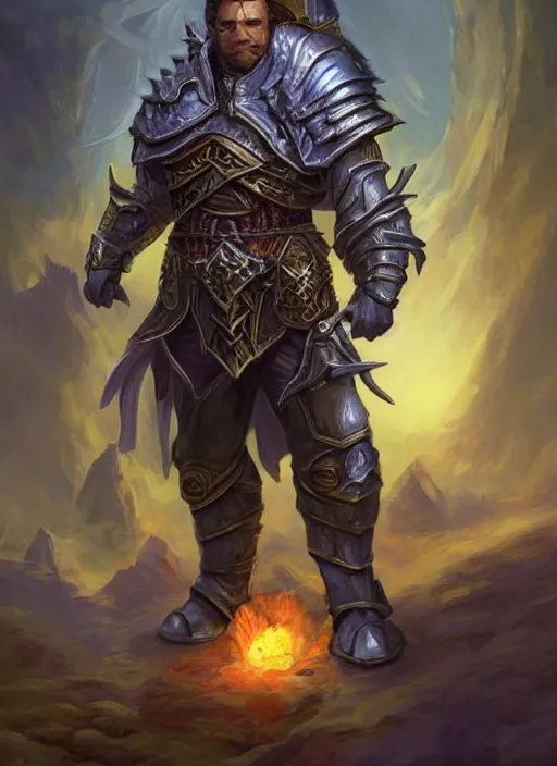 Image similar to holy paladin, ultra detailed fantasy, dndbeyond, bright, colourful, realistic, dnd character portrait, full body, pathfinder, pinterest, art by ralph horsley, dnd, rpg, lotr game design fanart by concept art, behance hd, artstation, deviantart, hdr render in unreal engine 5