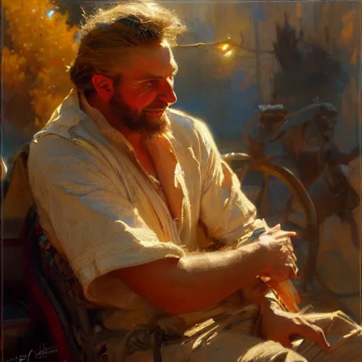 Image similar to donald mcdonald, highly detailed painting by gaston bussiere, craig mullins, j. c. leyendecker, 8 k