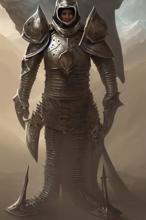 Image similar to crusader in armor standing in moon crater, highly detailed, d & d, fantasy, highly detailed, digital painting, trending on artstation, concept art, sharp focus, illustration, global illumination, ray tracing, realistic shaded, art by artgerm and greg rutkowski and fuji choko and viktoria gavrilenko and hoang lap, sunny