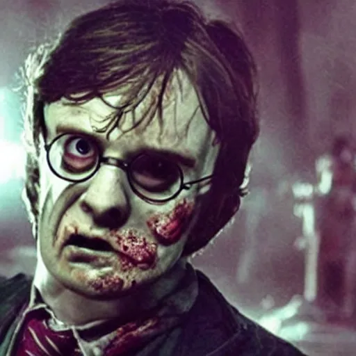 Prompt: zombie harry potter