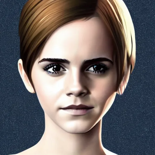 Image similar to emma watson in 3 d anime