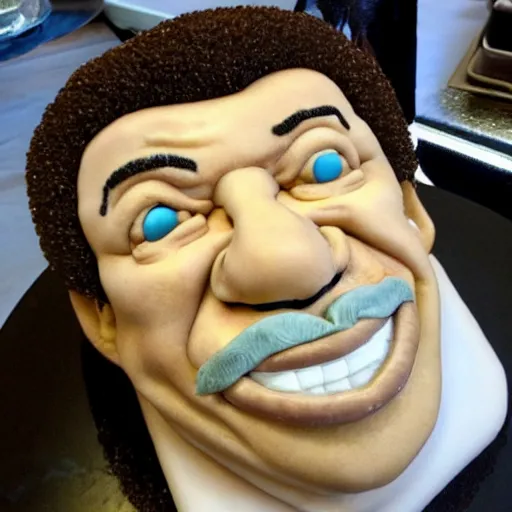 Image similar to lionel richie sculpture birthday cake at a care home