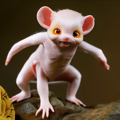 Image similar to gollum as a calico critters