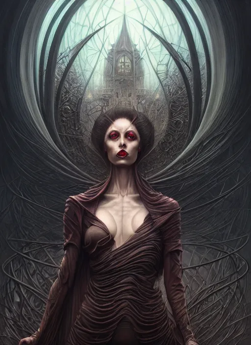 Prompt: portrait shot of an evil witch in a scenic dystopian environment, intricate, elegant, highly detailed, centered, digital painting, artstation, concept art, smooth, sharp focus, illustration, artgerm, tomasz alen kopera, peter mohrbacher, donato giancola, joseph christian leyendecker, wlop, boris vallejo