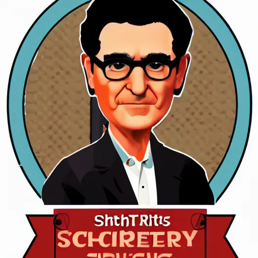 Image similar to schitts creek eugene levy, sticker - art, svg vector, adobe - illustrator