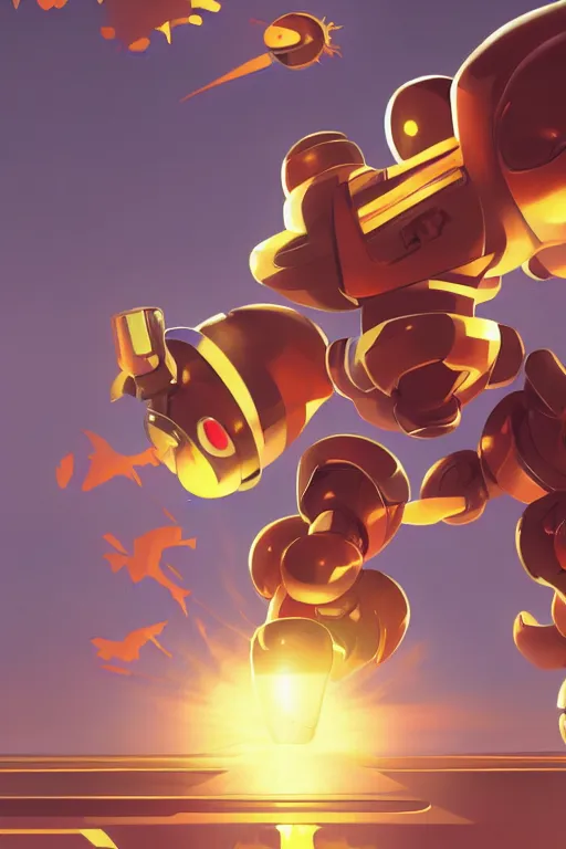 Image similar to metabots medabots medarotto medarot robot minimalist comics, behance hd by jesper ejsing, by rhads, makoto shinkai and lois van baarle, ilya kuvshinov, rossdraws global illumination ray tracing hdr radiating a glowing aura