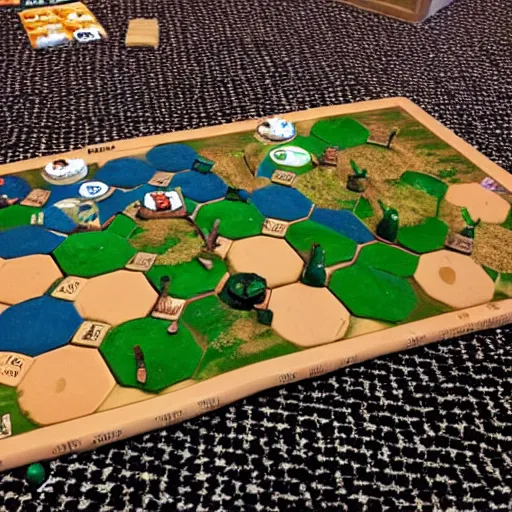 Prompt: Settlers of catan, real life , War Photography