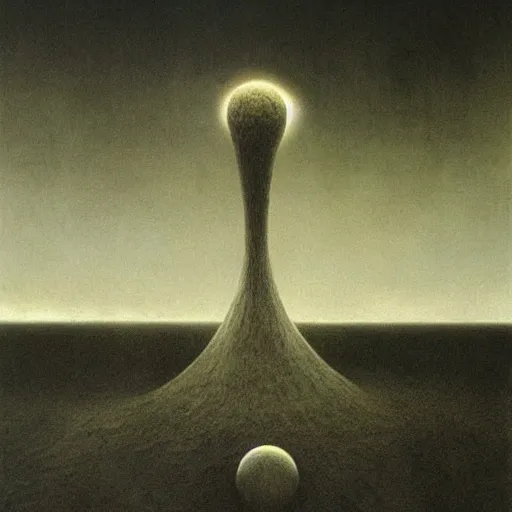 Image similar to nuclear holocaust by zdzisław beksinski