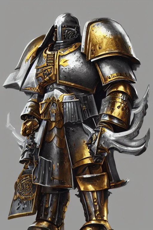 Image similar to armor portrait heros warhammer 4 0 k horus heresy fanart - the primarchs emperor by johannes helgeson animated with vfx concept artist & illustrator global illumination ray tracing hdr fanart arstation zbrush central hardmesh 8 k octane renderer comics stylized