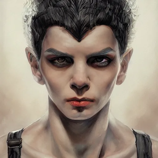 Image similar to highly detailed, rammstein!!, young, by artgerm and greg rutkowski