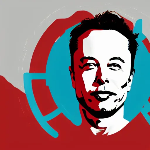 Prompt: Elon musk digital illustration