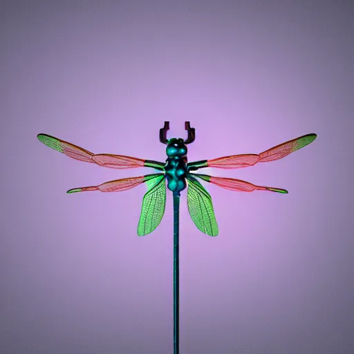 Image similar to Dragonfly made of lightning, octane render