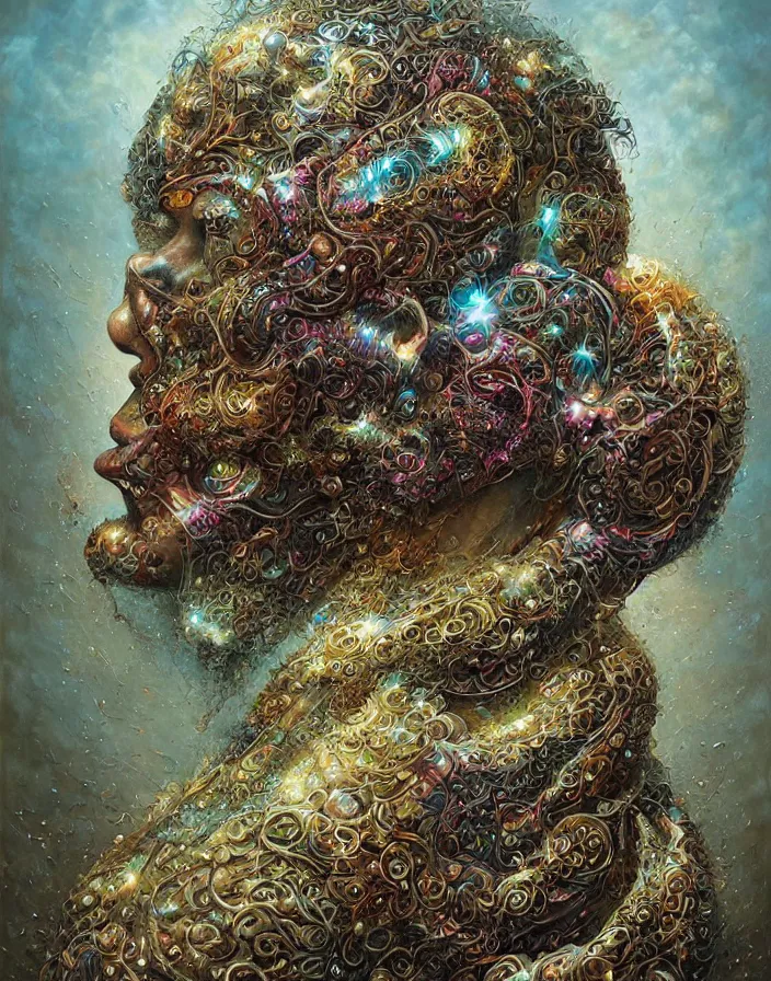 Image similar to hyper detailed industraial & utility colorful glimmering art by tomasz alen kopera