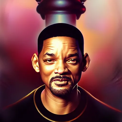 Prompt: will smith by tom bagshaw, slapping barrack obama by tom bagshaw, digital art by ilya kuvshinov