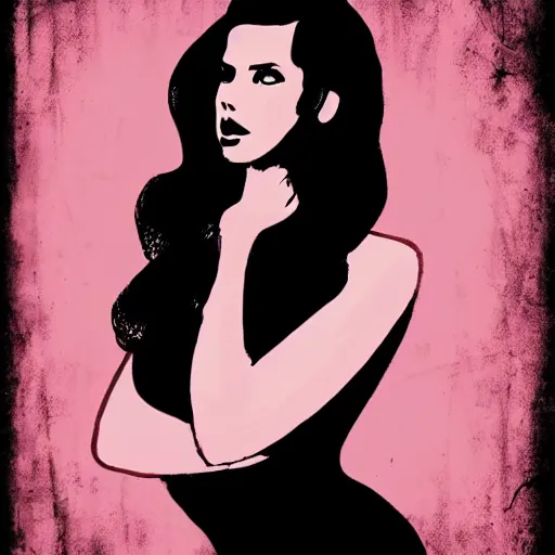 Prompt: lana del rey by tim doyle