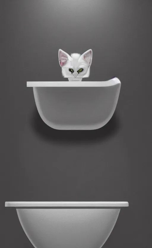 Prompt: photorealistic painting of a cat sitting in a toilet. high quality. unreal engine, embers flying, hyper realism, realistic shading, cinematic composition, blender render, octane render, ultrawide shot, photorealistic. hq. hd. 4 k. award winning. trending on artstation