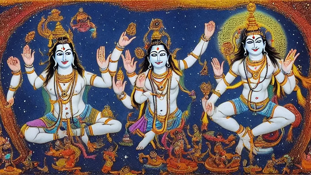 Image similar to the cosmic dance of lord shiva