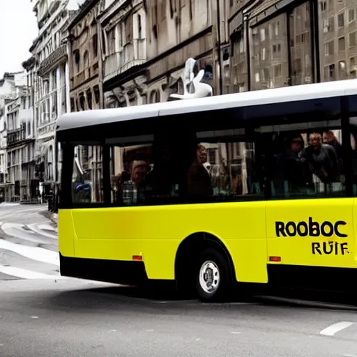 Image similar to Robotic bus in the street