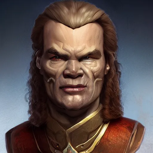 Image similar to vigo the carpathian, wlop on artstation