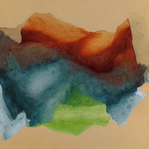 Image similar to an abstract composition in earth colours, made in wrinkled paper,