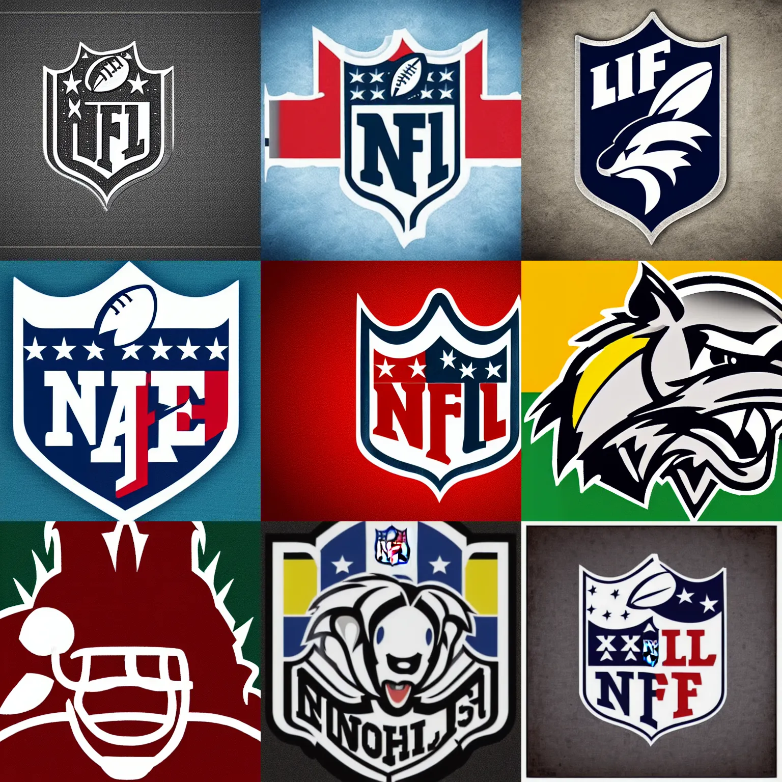 Prompt: nfl sports logo of an angry hedgehog