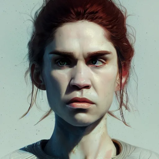 Image similar to Portrait of Grimes in Dune 1984, illustrated by Greg Rutkowski, trending on artstation, artstationHQ, artstationHD, 4k, 8k