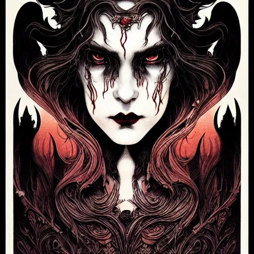Image similar to portrait dramatic light, by killian eng and joe fenton and bernie wrightson and conrad roset, inspired by baroque dracula, red only, etching, fine sharp high detail,