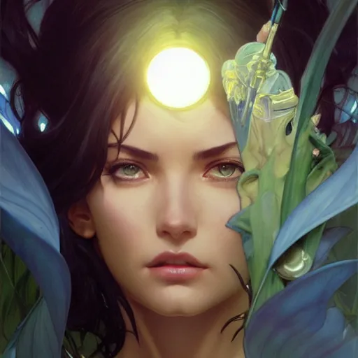 Prompt: highly detailed vfx portrait of nico robin, greg rutkowski, loish, rhads, makoto shinkai, tom bagshaw, alphonse mucha, sharp focus, art by artgerm and greg rutkowski, backlit, harsh overhead sunlight, blue eyes,