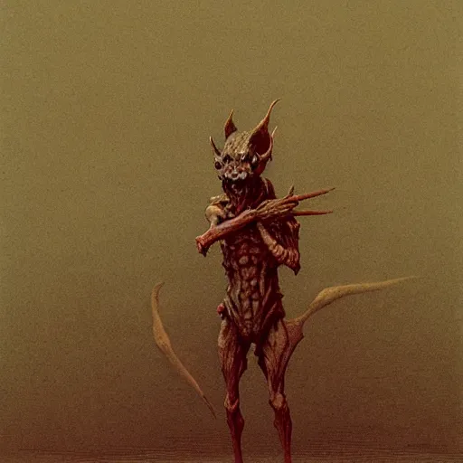 Prompt: goblin concept art, full body, beksinski