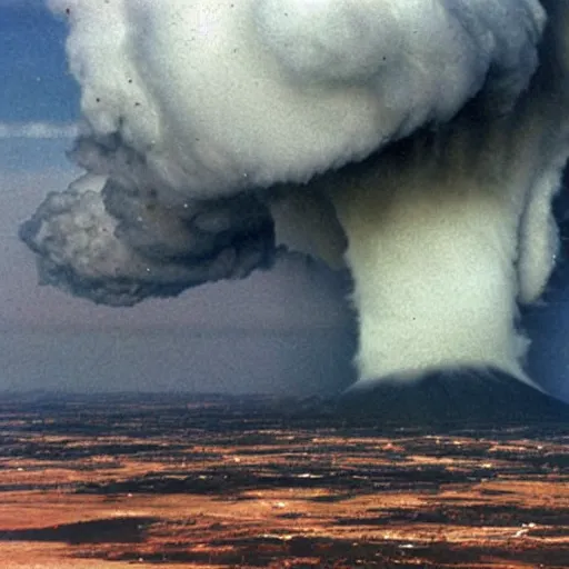 Image similar to hybrid of tornado and nuclear explosion