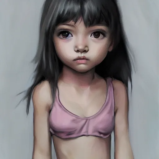 Prompt: artstation baby girl, very detailed, , portrait, high contrast