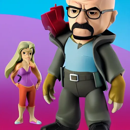 Prompt: Breaking Bad's Badger as a disney infinity figure with no joint articulation, with over simplified planar forms with sharp stylized clothing folds, by Titan Books, product photo