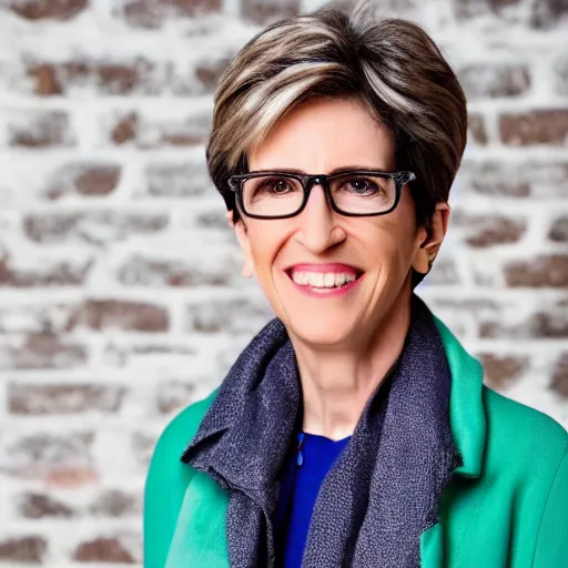 Prompt: dslr photo portrait still of 6 0 year old age 6 0 rachel maddow at age 6 0!!!, 8 5 mm f 1. 8