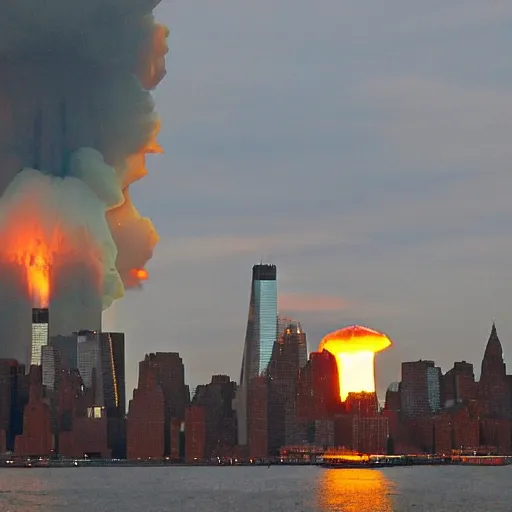 Prompt: nuclear explosion in New York City