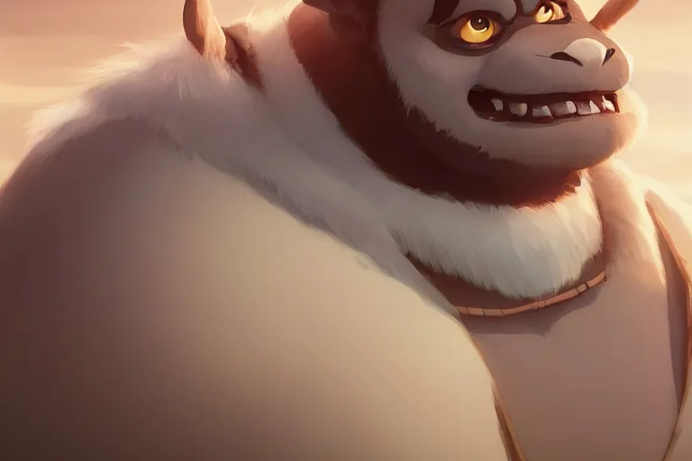 Image similar to Appa from the last Airbender , made by Stanley Artgerm Lau, WLOP, Rossdraws, ArtStation, CGSociety, concept art, cgsociety, octane render, trending on artstation, artstationHD, artstationHQ, unreal engine, 4k, 8k,