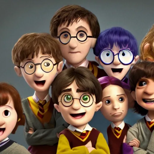 Image similar to harry potter, by pixar