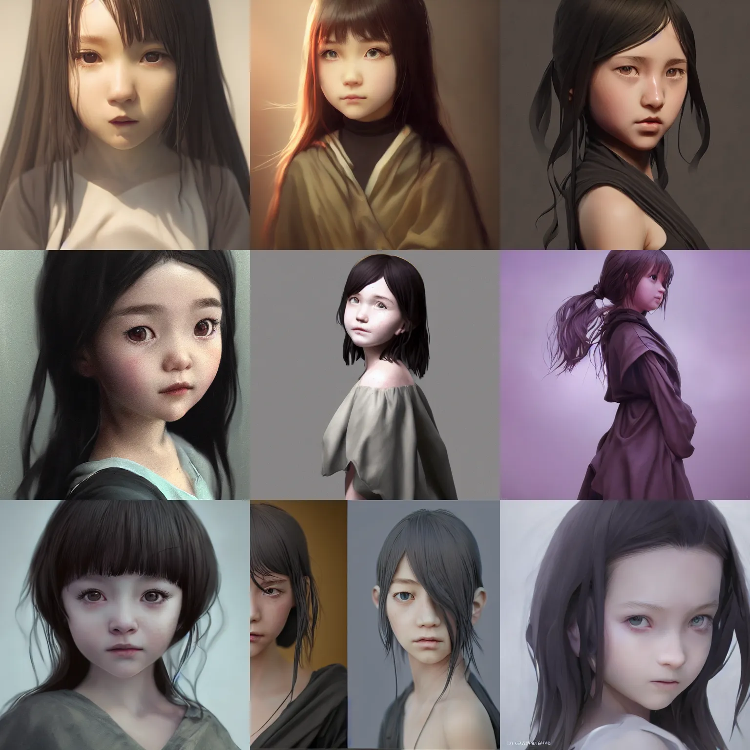 Image similar to Clothed.realistic style at CGSociety by WLOP,ilya kuvshinov,krenz cushart,Greg Rutkowski,trending on artstation.Zbrush sculpt colored,Octane render in Maya,Houdini VFX.Realistic fantasy cute young girl who is dark disciple,expressing joy,wearing mystic robe,silky hair, deep eyes.Oil painting.Cinematic dramatic atmosphere,sharp focus,soft volumetric studio lighting.